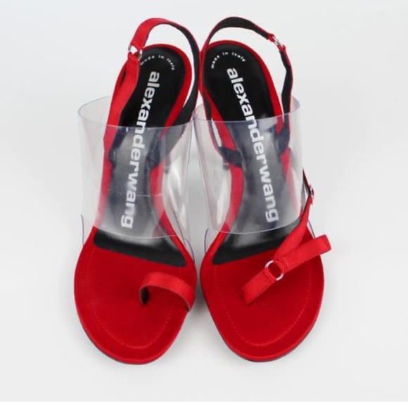 ✨Most sexy✨ALEXANDER WANG RED KAIA HEELED SANDALS - Picture 7 of 16